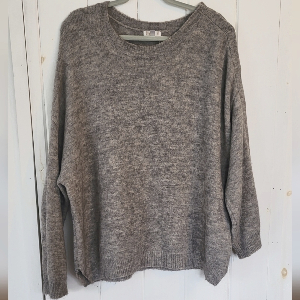 Leith Wool Mohair Blend Asymetrical Sweater
